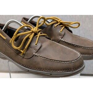 Columbia Mens Topsider "Dockside" Techlite Deck Shoes  Brown Size 12